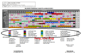 kalender pendidikan yang telah disesuaikan dengan kondisi sekolah